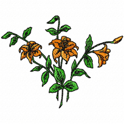 Flowers Embroidery Design 5